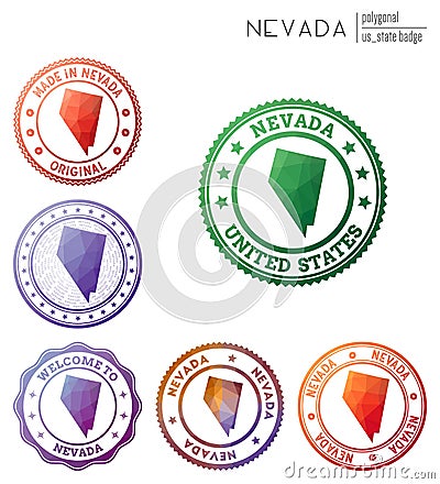 Nevada badge. Vector Illustration