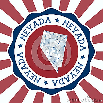 Nevada Badge. Vector Illustration