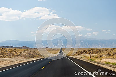 Nevada desert highway Stock Photo