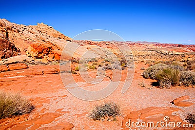 Nevada desert landscape Stock Photo