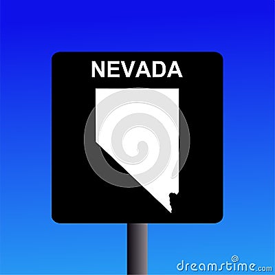 Nevada highway sign Vector Illustration