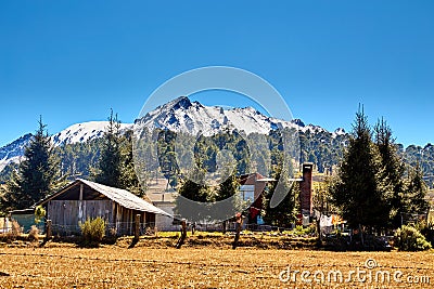 Nevado de toluca Xinantecatl Cabin Stock Photo