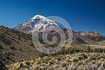 Nevado Sajama Stock Photo