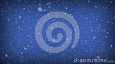 Neve realista sobre fundo de espaço de cópia azul abstrato vídeos de arquivo Neve realista sobre fundo de espaço de cópia azul abstrato vídeos de arquivo