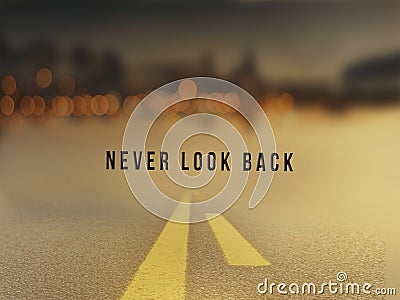 Never look back Stock Photo