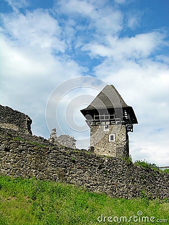 Nevitskiy castle, Uzhgorod, Ukraine Stock Photo