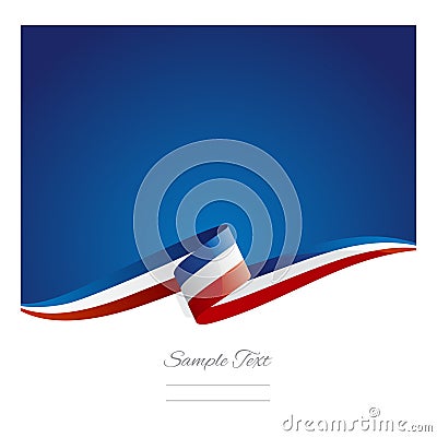 New abstract France flag ribbon banner Stock Photo