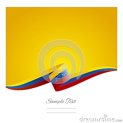 New abstract Venezuela flag ribbon banner Stock Photo