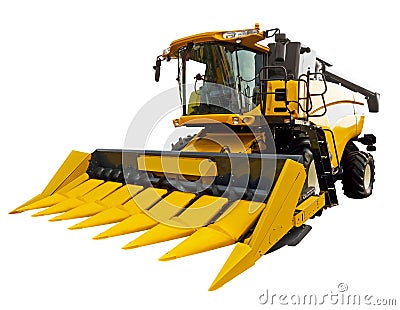 New agricultural harvester Stock Photo