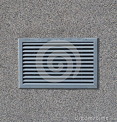 New air conditioning vent on wall Stock Photo