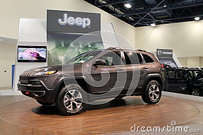 New american iconic suv at auto show Editorial Stock Photo