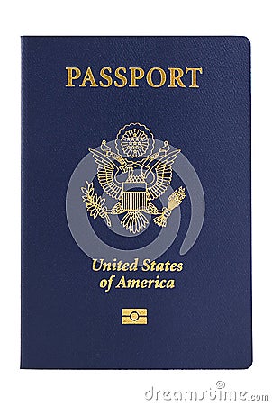 New American Passport Stock Photo