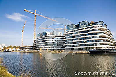 New apartment buildings, Hasselt, Belgium Editorial Stock Photo