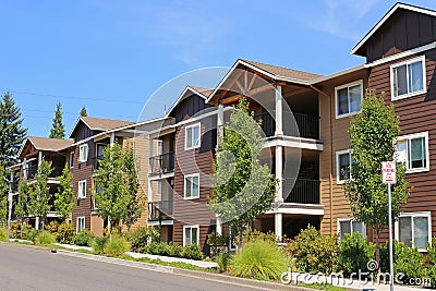 New apartment complex Stock Photo