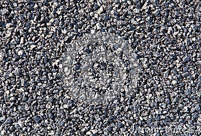 New asphalt surface, background. Detailed texture of fresh bitumen. Black stone backdrop. Road foundation Stock Photo