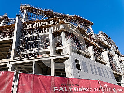 New Atlanta Falcons Stadium Editorial Stock Photo