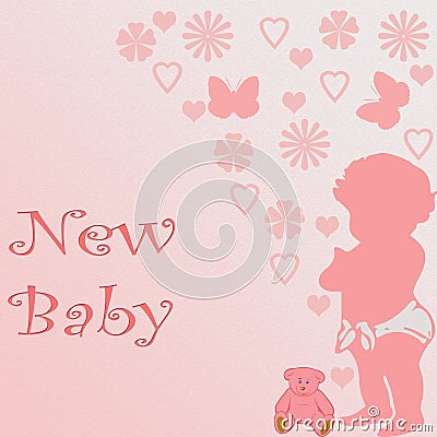 New Baby Vector Illustration