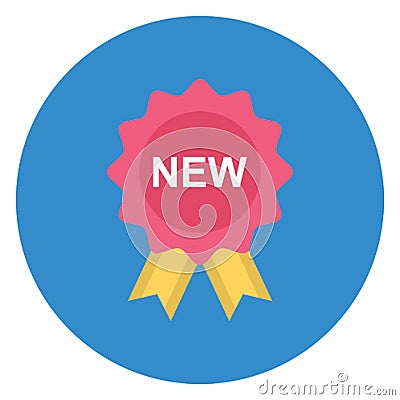 New badge, new feature Isolated Vector Icon which can be easily edited Vector Illustration