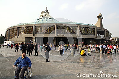 New Basilica of Our Lady of Guadalupe Editorial Stock Photo