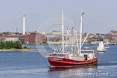 Commercial fishing boat Elizabeth Amber going fishing Editorial Stock Photo