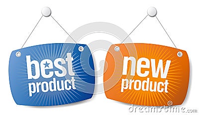 New Best Product Signs Vector Illustration