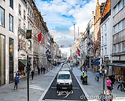 New Bond Street Editorial Stock Photo