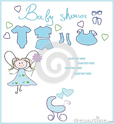 New born card Vector Illustration