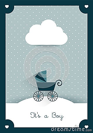 New born card. Vector Illustration