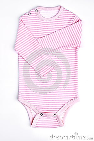 New brand cotton romper for baby-girl. Stock Photo