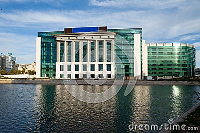 The New Building Of Bucharest National Library Stock Photo