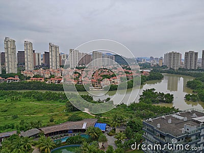 New building in Sanya Stock Photo