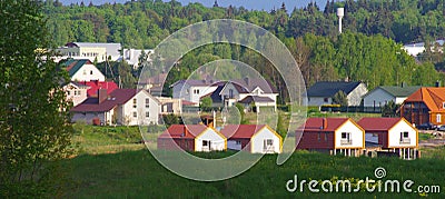 New built houses Stock Photo