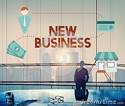 New Business Start up Fresh Ideas Vision Concept Stock Photo