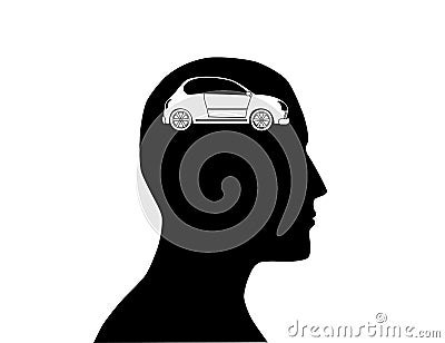 new car in mind Vector Illustration