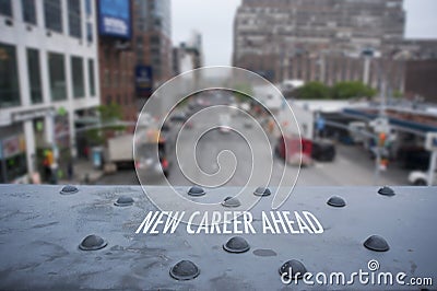 New Career Ahead Stock Photo