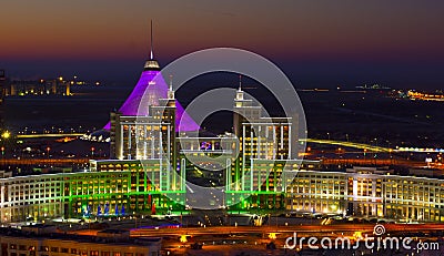 New center of the city in Nur-Sultan (former Astana) Stock Photo