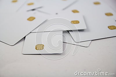 New chip cards Stock Photo