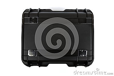 New closed suitcase for drone Stock Photo