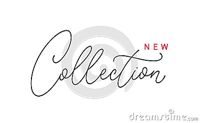 New Collection elegant hand lettering Vector Illustration