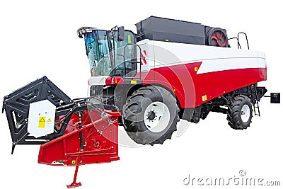 New Combine harvester Stock Photo