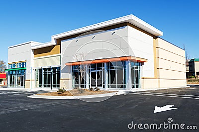 New commercial building Stock Photo