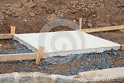 new concrete footpath sidewalk Stock Photo