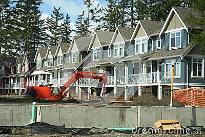 New Condominiums Canada BC Stock Photo