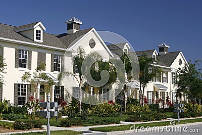 New Condos in Tropics Stock Photo