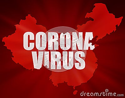 New coronavirus 2019-nCoV from China, New coronavirus 2019-nCoV from China, map, Uhan Stock Photo