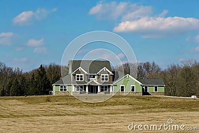 New Country Home Stock Photo