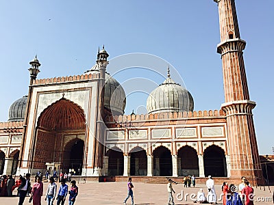 New Delhi Mosque Editorial Stock Photo