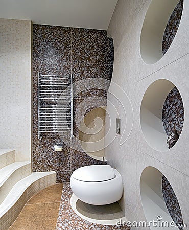 New design of toilet room Stock Photo