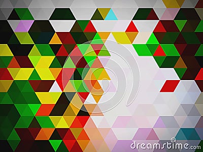 A new deviant colorful geometric pattern of designing shapes of rectangles Stock Photo