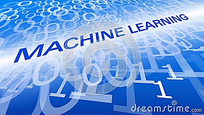 New digital technology machine learning software concept, cyberspace coding background Vector Illustration